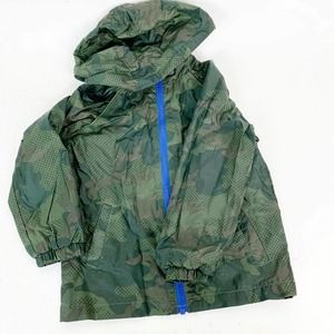 Toddler Boys Joe Fresh Camo Green Raincoat Size 3T